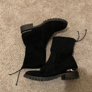 Italian suede sock boots